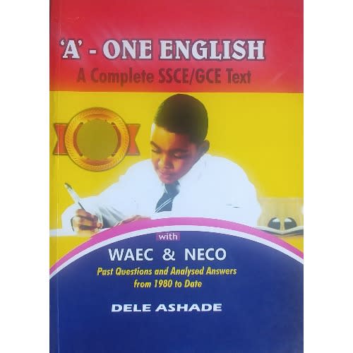 'A' One English Textbook By Dele Ashade