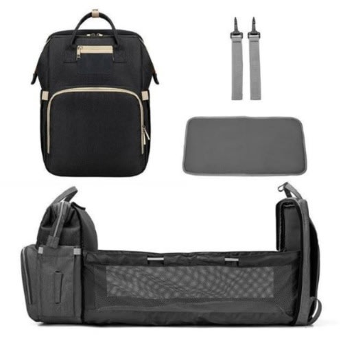Diaper Bag With Convertible Crib Space