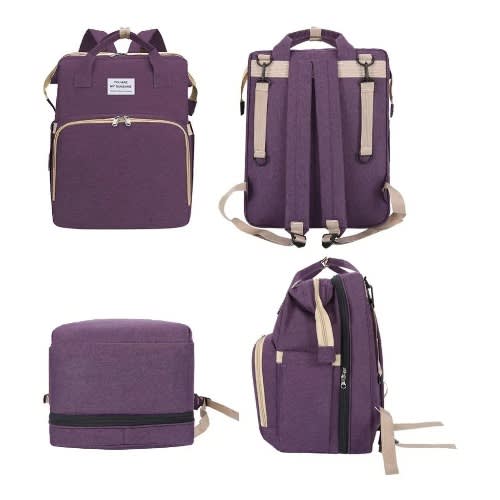 Multifunctional Baby Backpack / Diaper Bag With Convertible Crib Space