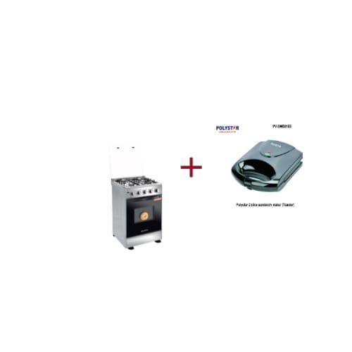 4 Burner Oven&grill Gas Cooker With Free Sandwich Toaster