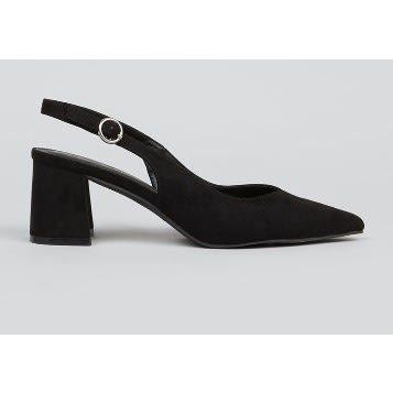 Slingback Court Shoes -black