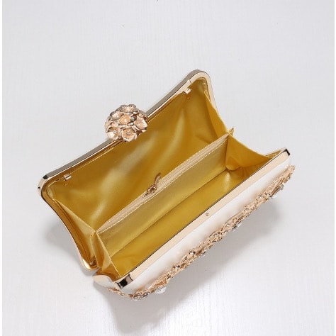 Floral Studded Unique Clutch Purse 3