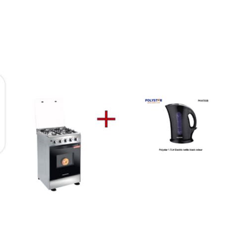 4 Burner Oven&grill Gas Cooker With Free Electric Jug