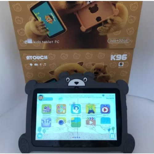 K96 - 3GB RAM - 32GB ROM Android Kid's Learning Educational Tablet- Gray