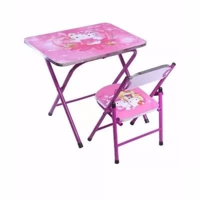 Kid's Cartoon Character Study Activity Table And Chair