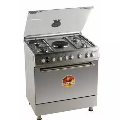 Gas Cooker 4 Gas + 1 Hot Plate Stainless -pvfs-80g1