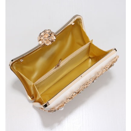 Floral Studded Unique Clutch Purse 2