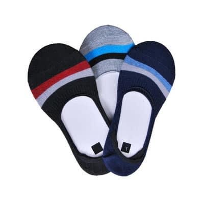Men's Invisible Sock - 3 Pairs - Multicolour