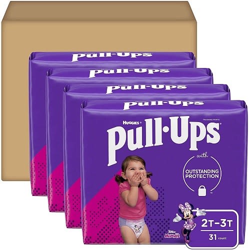 Pull-ups Learning Designs Girls' Training Pants, 2t-3t, 124 Ct