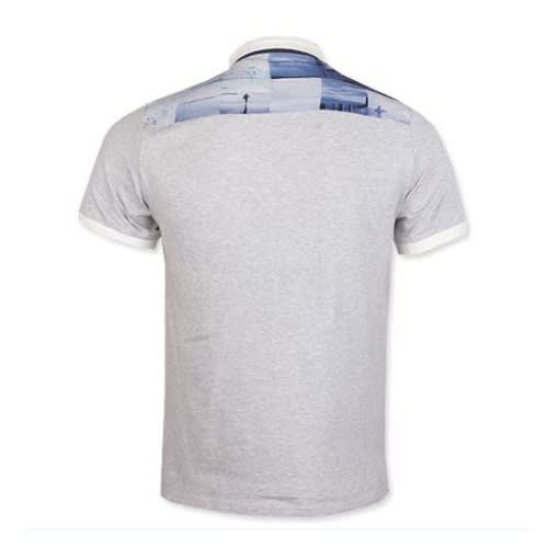 Men's Double Panel Polo Shirt - Multicolor