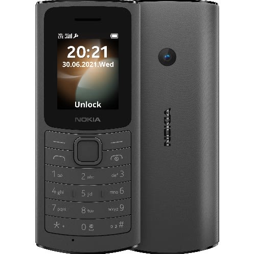 110 - 4G LTE - Dual Sim - Fm Radio - Internet Browser - Games - Torch - Mp3 Player - Black