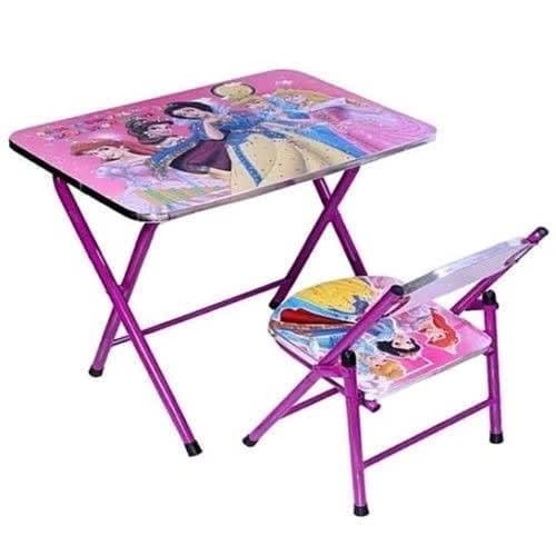 Kids Cartoon Character Study - Activity Table And Chair - Purple