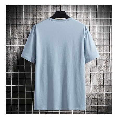 Casual Short Sleeve T-shirt - Blue