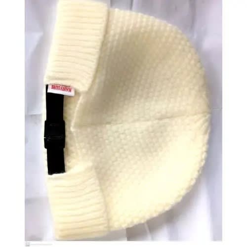 Skullie Mid Fold Adjustable Beanie Headwarmer- Cream