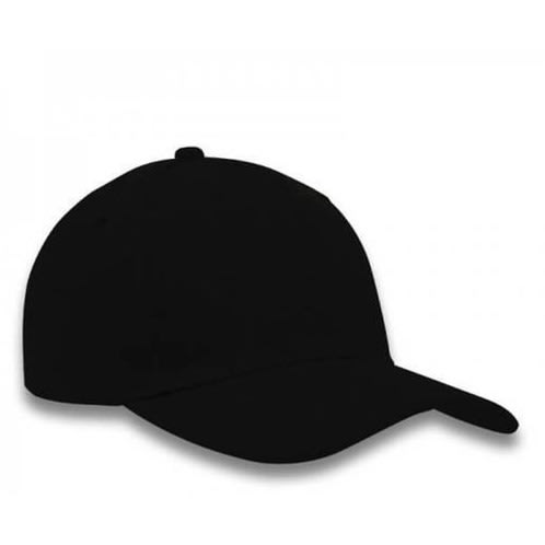 Face Cap With Adjustable Strap - Black
