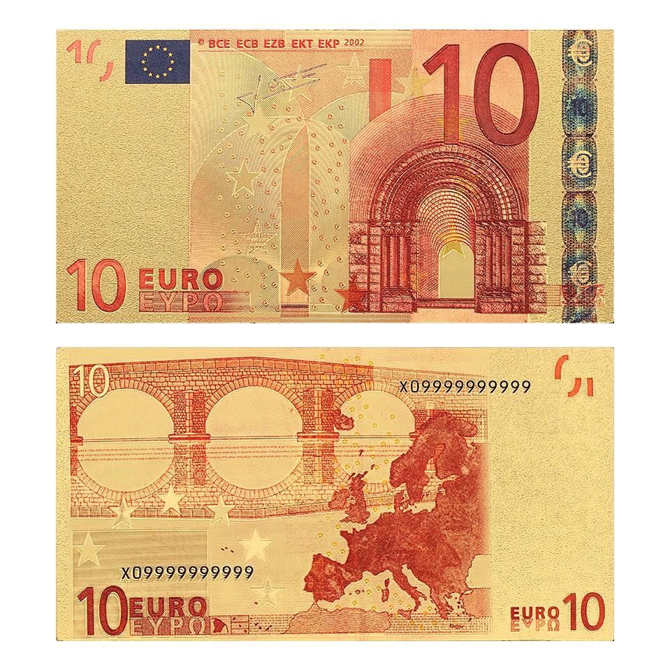 Collectible Euro Commemorative Coin 10 Euro Old Banknote