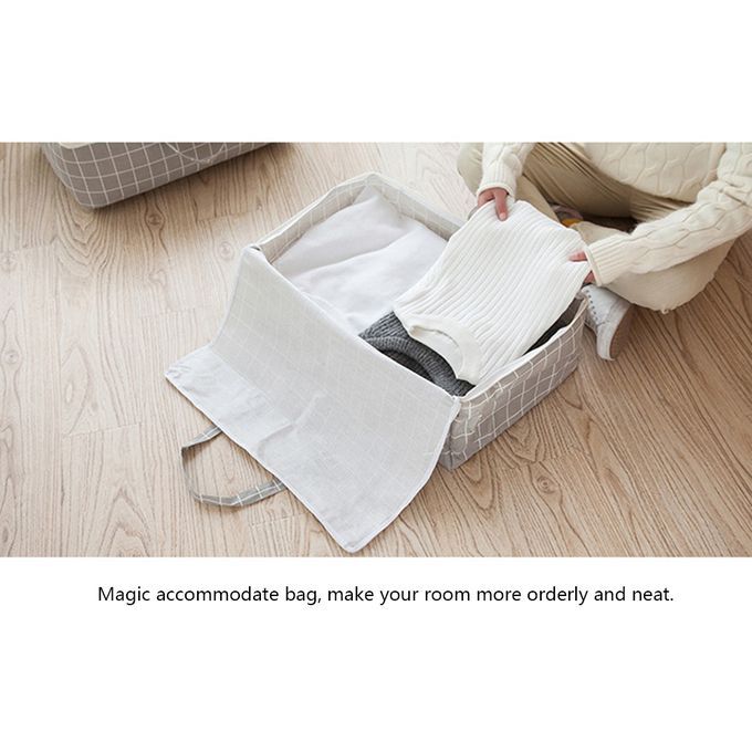 Plaid Damp-proof Clothes Bedding Pillow Quilt Storage Bag