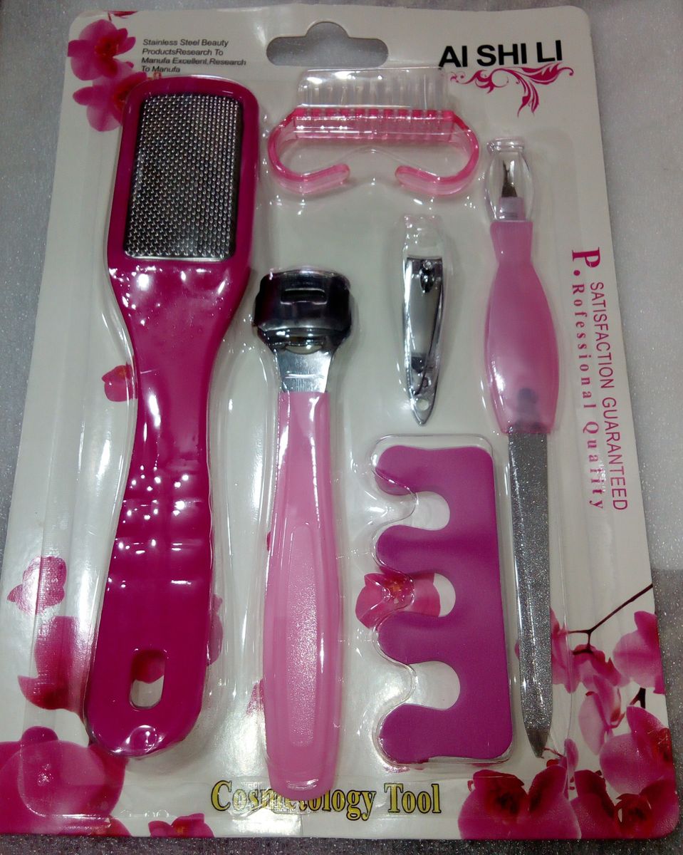 Pedicure Cuticle Care Set - Pink