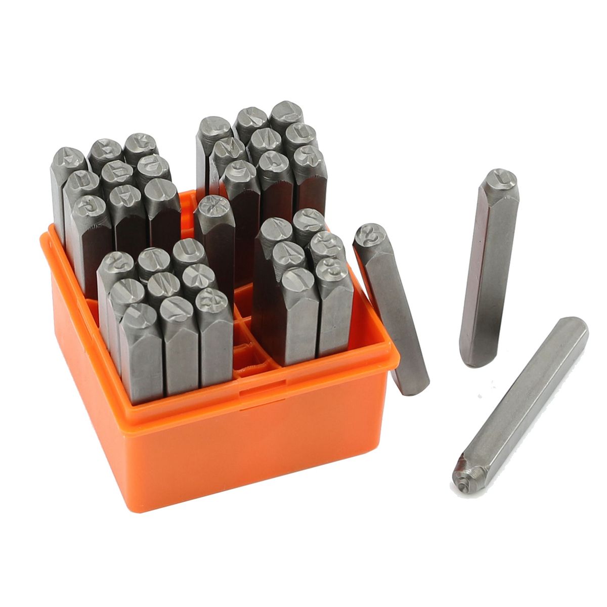 37 Pcs Number and Metal Stamp Set, 6MM (1/4 Inch) Metal