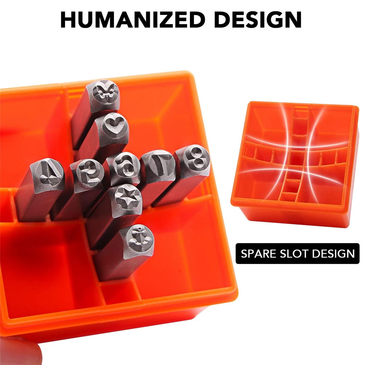 37 Pcs Number and Metal Stamp Set, 6MM (1/4 Inch) Metal