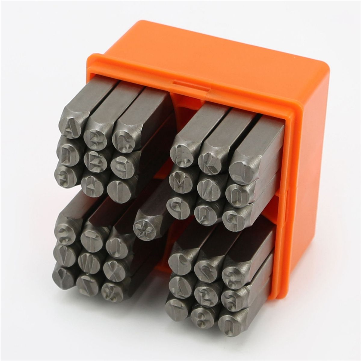 37 Pcs Number and Metal Stamp Set, 6MM (1/4 Inch) Metal
