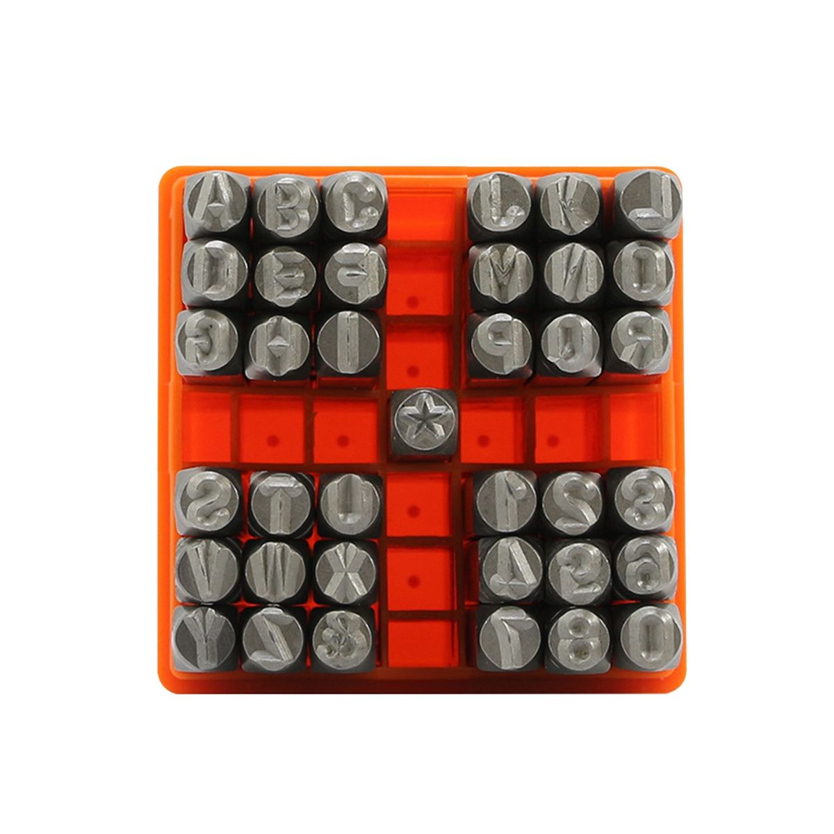 37 Pcs Number and Metal Stamp Set, 6MM (1/4 Inch) Metal