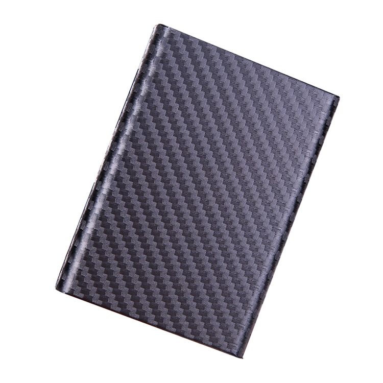 Aluminum Alloy Credit Card Bank Card Security Anti Magnetic Large Capacity Card Holder(Carbon Black)