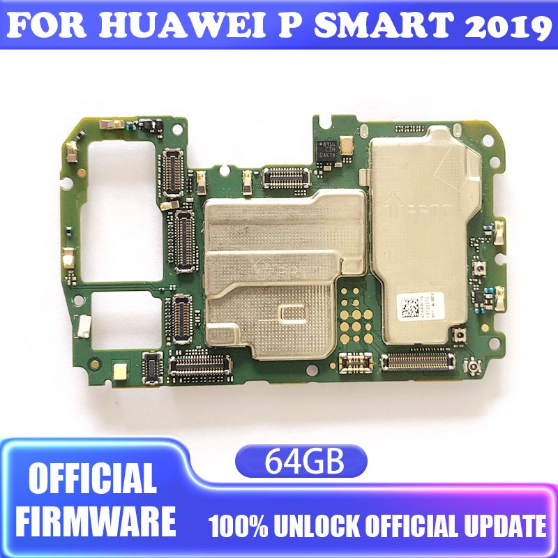 For Mainboard 64GB For HuaWei P Smart 2019 Motherboard