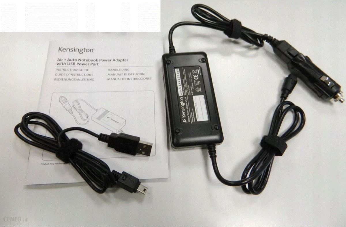Charger Psu Kensington Dell Laptop 90w Auto Air Car Mobile