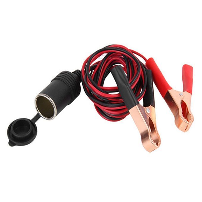 Battery Clip-on Car   Socket 50A 18AWG Adapter Car
