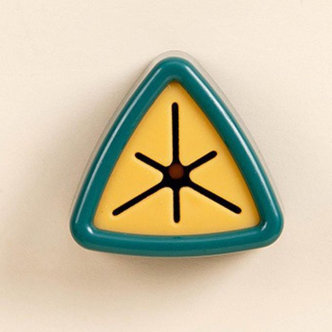 Triangle Premium Kitchen Towel Hooks Push Towel Holder For Door Green