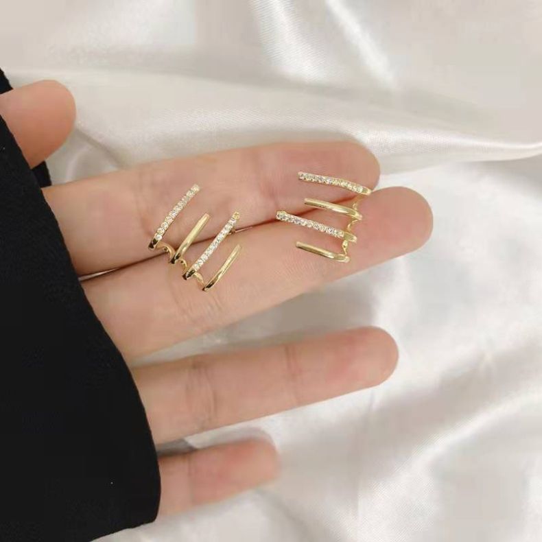 925 Silver Needle Korean Earrings Niche Temperament Earrings