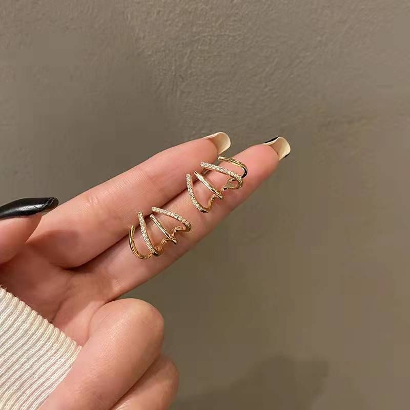 925 Silver Needle Korean Earrings Niche Temperament Earrings