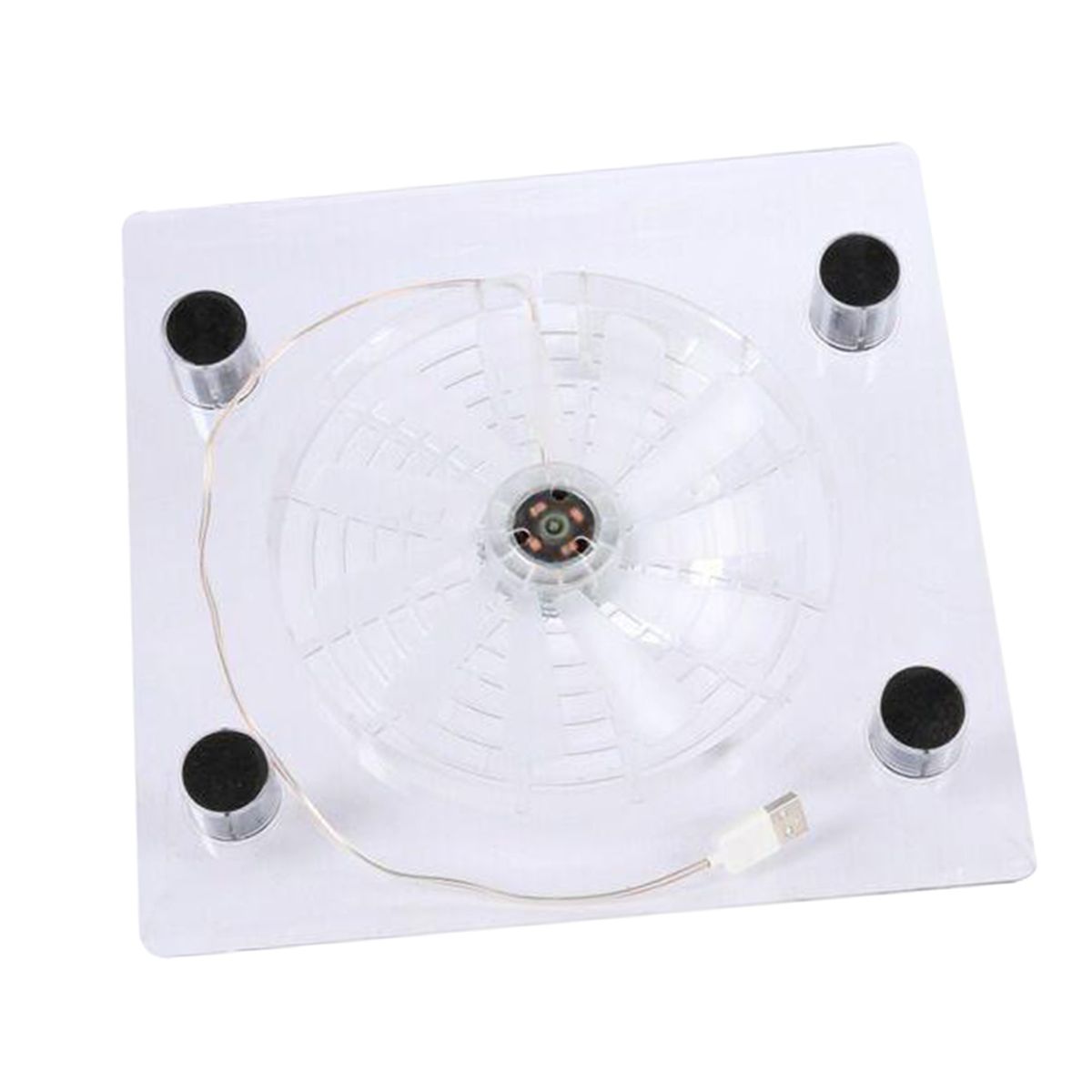 Portable Cooler USB Cooling Pad Stand LED Light Radiator For Laptop