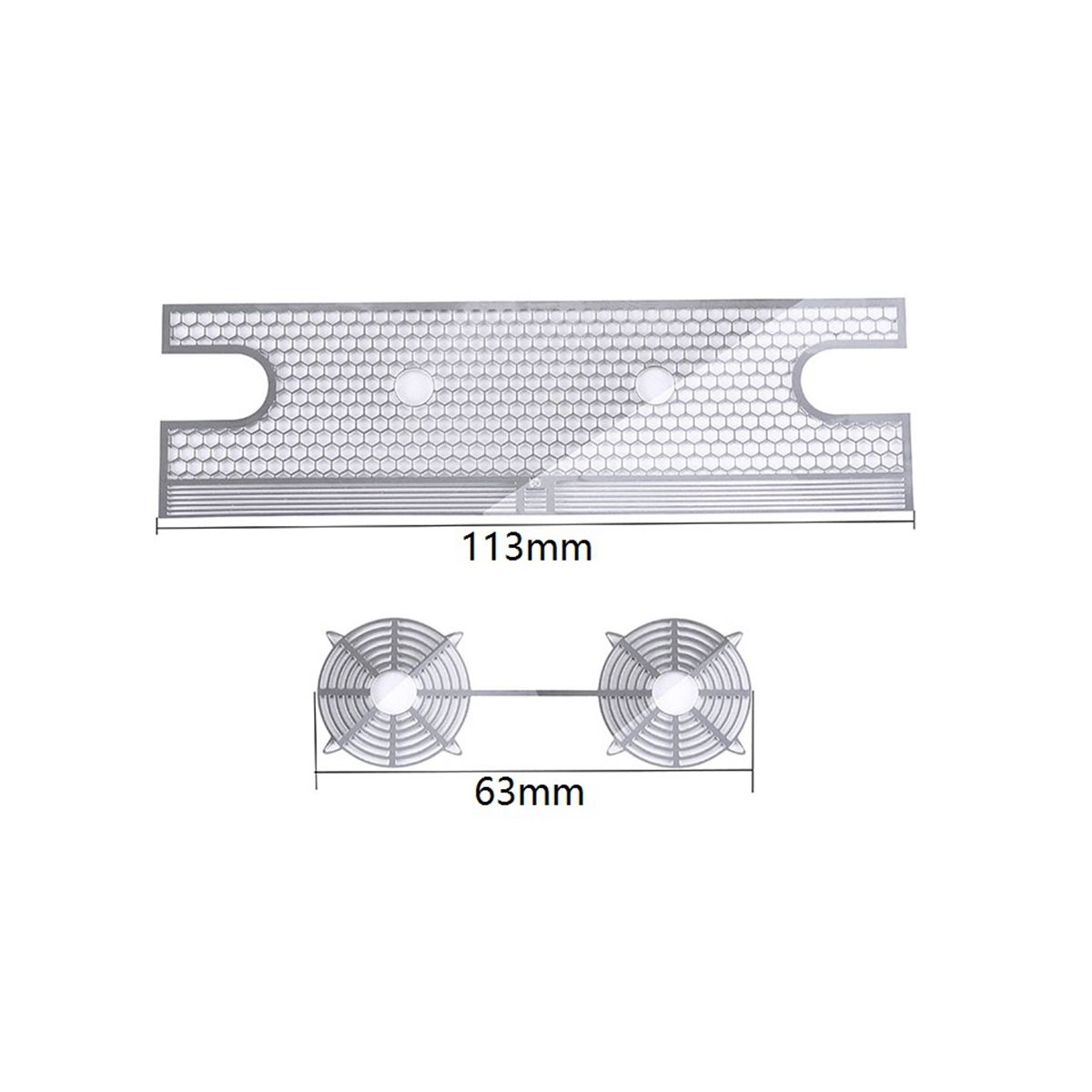 Metal Inlet Grille Cover Intake Hood Radiator Box for