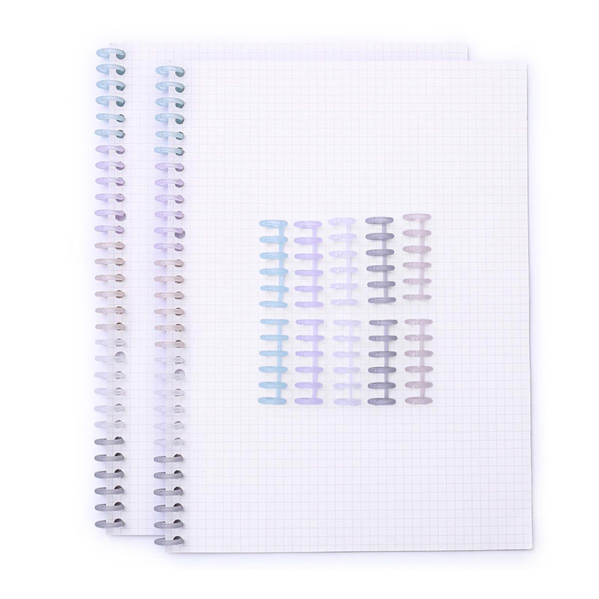 KW-trio Binding Spine Combs 6 Holes Loose Leaf Binder Album Rings for DIY Notebook Photo Album Diary Book Calendar 12mm/0.5in Spine Diameter 80 Sheet Capacity 10PCS