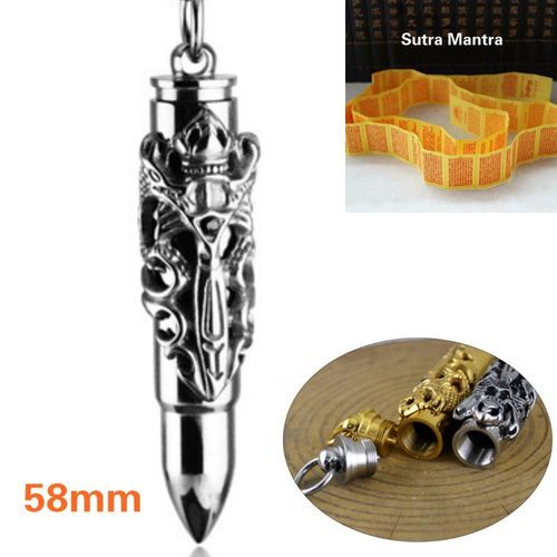 Sutra Titanium Amulet Luck Charm Talisman Amulet Pendant