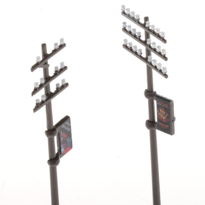 3Pcs 1:87 Miniature Mini Telephone Poles For Train Architecture LAYOUT