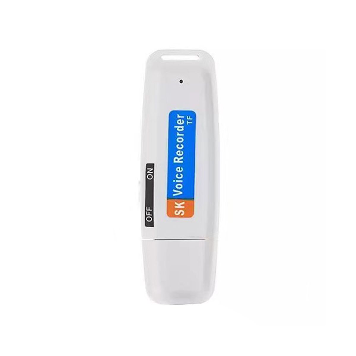 Portable Rechargeable U-Disk USB Digital Audio Voice Recorder Mini Dictaphone Activated Recorder -White