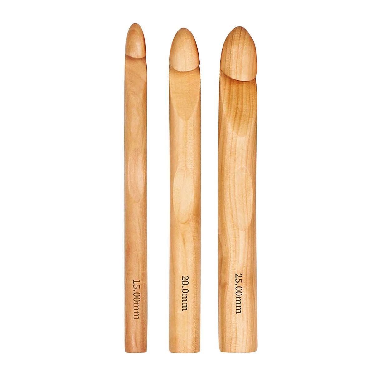 Bamboo Crochet Hooks Knitting DIY Weave Yarn Needles 3pcs