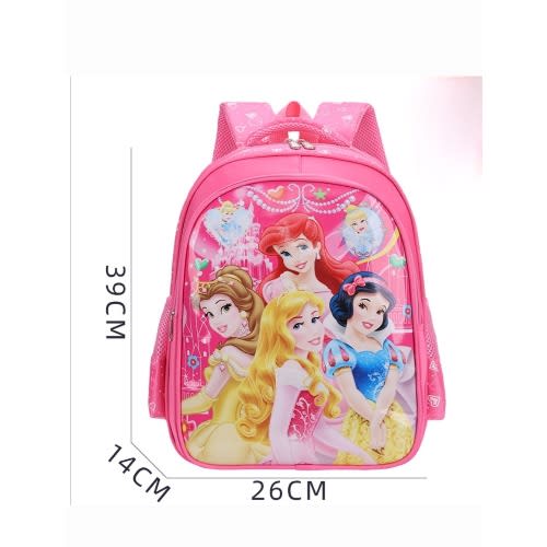Princess 3d Pvc School Bag Backpack- M- 39cm