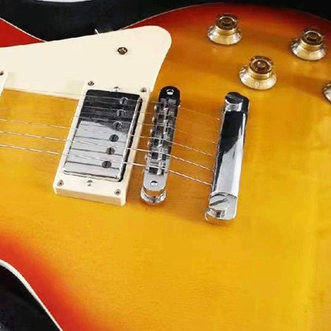 Electric Guitar Bridge and Tailpiece Set Electric Guitar Replacement Parts Bridge Tailpiece Bridge for Les Paul Guitar A