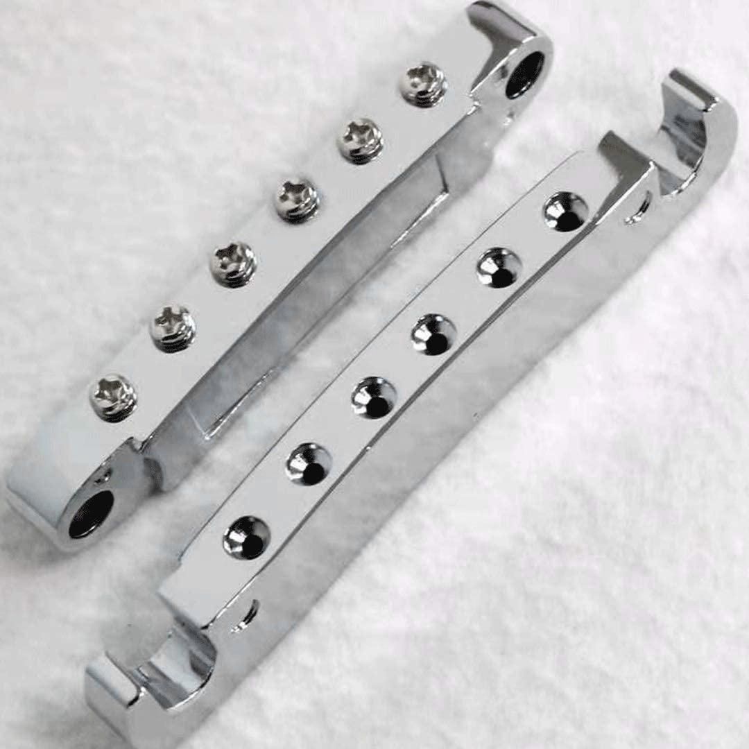 Electric Guitar Bridge and Tailpiece Set Electric Guitar Replacement Parts Bridge Tailpiece Bridge for Les Paul Guitar A