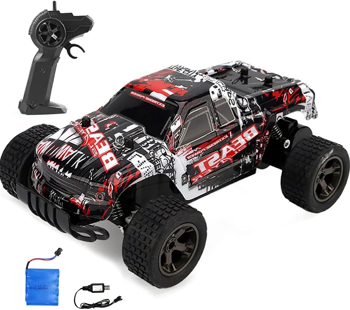 Car LR-C004R Remote Control Car 1:20 4ch 2.4ghz 20km/h Off Buy Off-Road Control Trucks Boys Toys For Children Blue