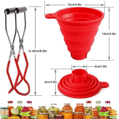 Canning Jar Lifter With Grip Handles And 3 Size