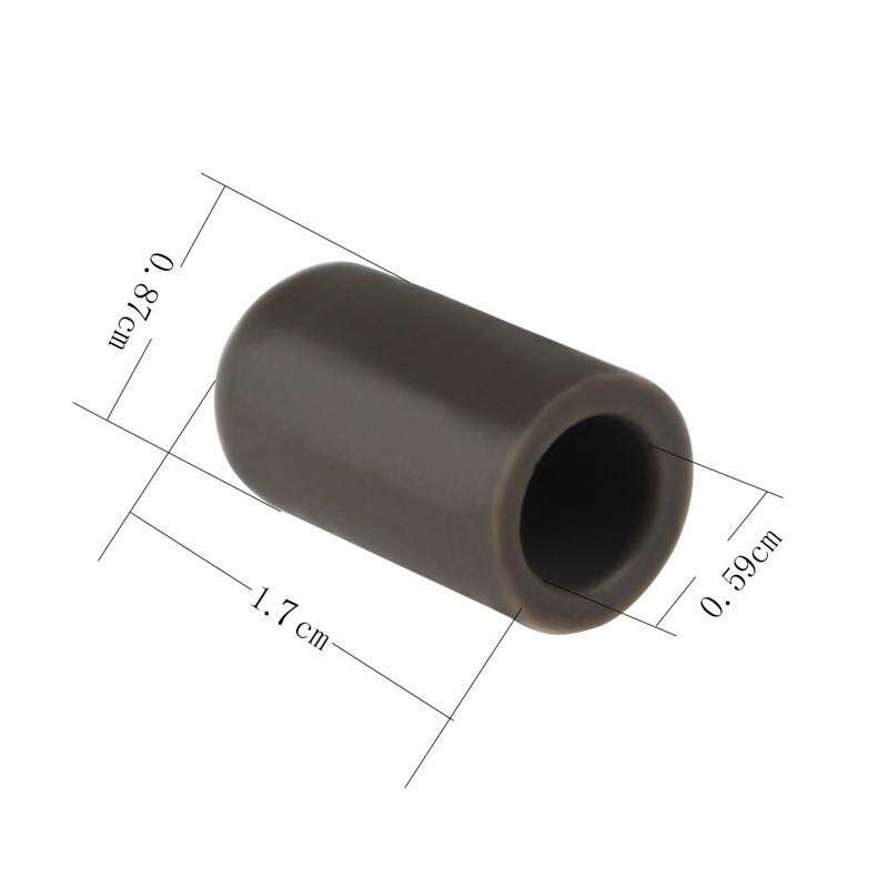 10 Pcs/Set Silicone Drum Stick Rubber Sleeve Red/Coffee Drumstick Rubber Case Parts Accessories For Percussion Instruments Drum Coffee (coffee)