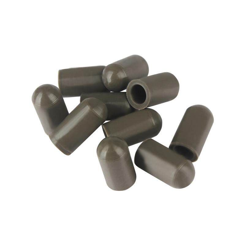 10 Pcs/Set Silicone Drum Stick Rubber Sleeve Red/Coffee Drumstick Rubber Case Parts Accessories For Percussion Instruments Drum Coffee (coffee)