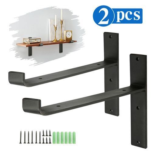Black Painted T-shaped Wood Support Frame