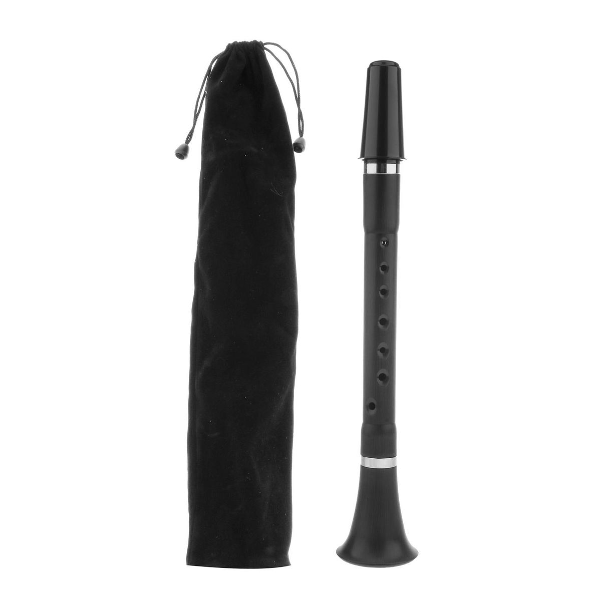 Metal B Flat Clarinet In Black Handwork Bakelite W/ Storage Bag