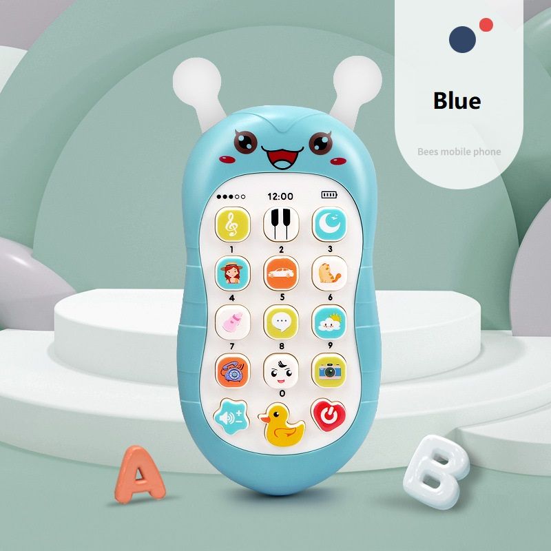 Baby Phone Toys Bilingual Telephone Teether Music Voice Toy